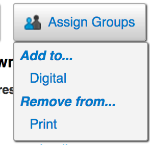Contact Group Assignment